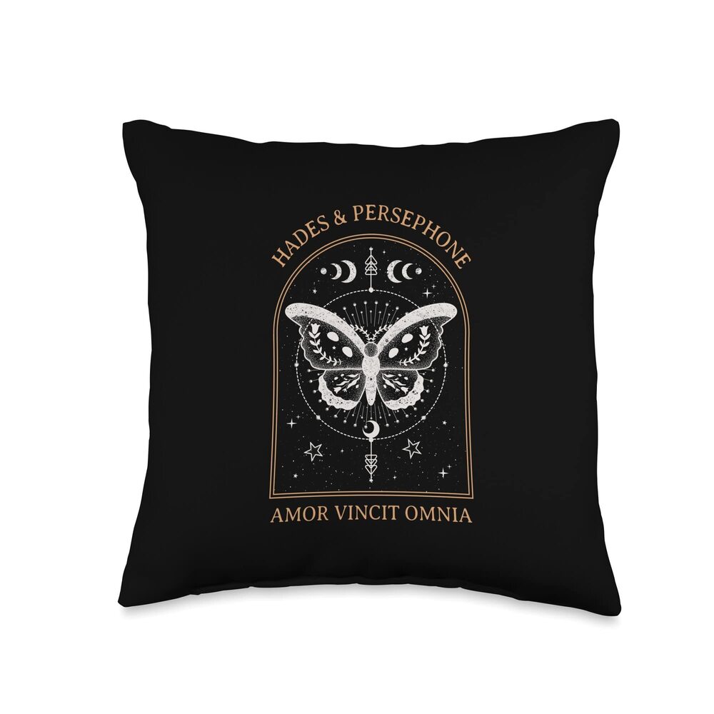 5303 Hades and Persephone Greek Mythology Bookish Cottagecore Throw Pillow